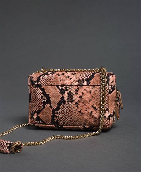 sac bandoulière imprimé python